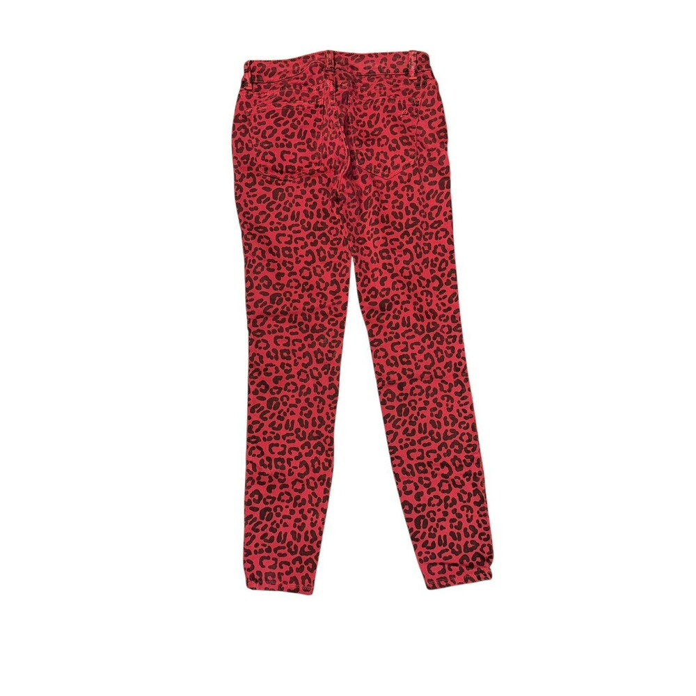 DL1961 Florence Ankle Skinny Jeans in Amsterdam red leopard print 25